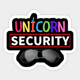 Unicorn Security Sticker